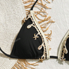 Women's Triangle Bikini Floral String Bikini Set Two Piece Swimsuit Bathing Suits