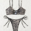 Women String Bikini Set Halter Side Tie Two Piece Swimsuit Triangle Bathing Suits
