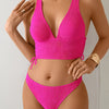 Women's High Waisted Bikini Sets - Floral Print 2 Piece Swimsuits Tummy Control Modest Bathing Suit