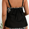 PLUS SIZE Women Ruffle High Waisted Tankini Swimsuit Tummy Control Bathing Suit