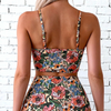 Women's Bikini Sets Floral Print Whip Stitch 2 Piece Swimsuits High Waisted Scoop Bathing Suits