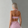 Women's Bandeau Bikini with Skirt - Push Up Strapless Two Piece Swimsuit High Waisted Bathing Suit 2026 Swimwear