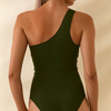 Women Mesh One Piece Swimsuit - Tummy Control One Shoulder Bathing Suit Cut Out Swimwear 2026