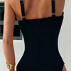 Women's Tummy Control One Piece Swimsuits Long Torso Curvy Halter Bathing Suit
