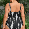PLUS SIZE Women's One Piece Swimsuit Tummy Control V Neck Bathing Suits