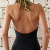 One Piece Swimsuit Women V Neck Cross Front Cut Out Printed Color Block Ruched High Waisted Bathing Suits Swimwear