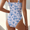 One Piece Bathing Suit for Women Tummy Control Swimsuit Slimming Vintage Swimwear