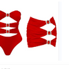 Two Piece Swimsuit for Women Ring Linked Monokini Sexy Bathing Suit Cutout Swim Suit