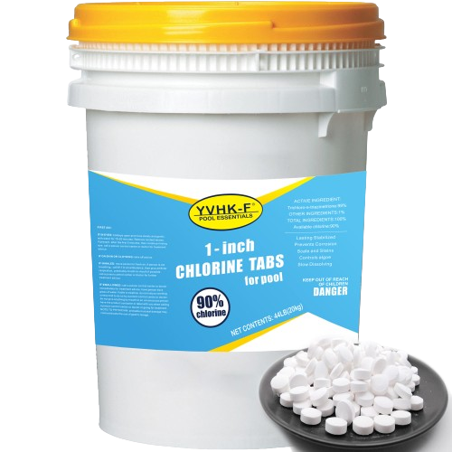 44 lb Supply of 1-Inch Chlorine Tablets for Pool Water Treatment