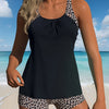 Tankini Swimsuits for Women - Two Piece Tummy Control Bathing Suit with Shorts Modest Swimwear