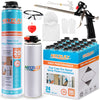 Spray Foam Insulation Kit 30.1 oz, Expanding Sealant, Closed Cell Spray Foam Heat Acoustic Insulation, High Density, Cleaner, Gun