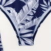 3 Piece Swimsuits for Women Sexy Leaf Print Bikini Set Mesh Cover Up Tropical Swimsuits