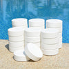 50 lb Chlorine Tablets 3 Inch for Swimming Pools, Kills Bacteria and Stops Algae, Slow Dissolving, Individual
