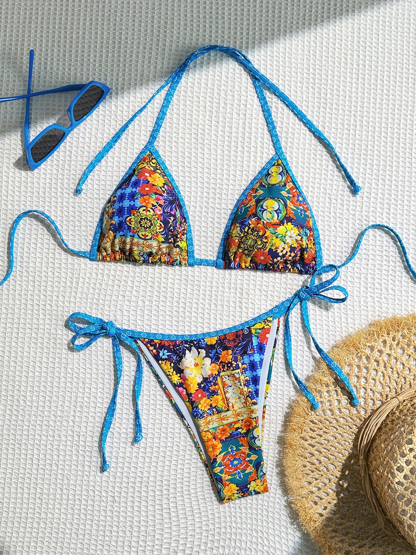 Women Halter Bikini Set - Two Piece Triangle Swimsuit Tie Bathing Suit 2026 Cute Swimwear