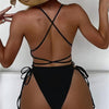 Women's One Piece Swimsuits Tummy Control Ruched Push Up Bathing Suit Tie Back Slimming Swimwear