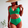 Womens Bikini Sets Two Piece Swimsuits High Waisted Halter Twist Front Bathing Suit 2026 Summer Beach Swimwear