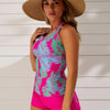 Two Piece Tankini Swimsuits for Women Tummy Control Bathing Suit with Shorts Athletic