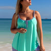 Two Piece Tankini Bathing Suits T-Back Blouson Swim Tops with Boy Shorts Women Swimsuits Sporty Swimwear