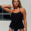 Tummy Control Tankini Swimsuits for Women Two Piece Bathing Suit Modest Cut Out Beach Swim Suit