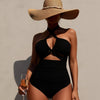 Women's Bikini Sets Two Piece Swimsuit High Waisted V Neck Twist Front Adjustable Spaghetti Straps Bathing Suit