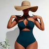 Women's Bikini Sets Two Piece Swimsuit High Waisted V Neck Twist Front Adjustable Spaghetti Straps Bathing Suit