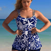 PLUS SIZE Tankini Swimsuits for Women, Two Piece Bathing Suits with Shorts, Modest Tank Top Swim Dress