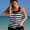 plus size Women's Two Piece Swimsuits Tankini Sets Tummy Control Drawstring Bathing Suit