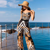 Women's One Piece Adjustable Halter  Bathing Suit Swimsuit and Pants