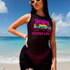 One Piece Swimdress Swimsuits for Women Tummy Control Swim Dresses Skirt Bathing Suit