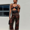 Two Piece Sets for Women Sexy Printing Halter Bandage Top Long Straight Pants Vacation Outfits Beach