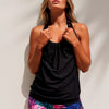 Modest Tankini Swimsuits for Women, Two Piece Athletic Womens Bathing Suits Blouson Tank Tops with Board Shorts
