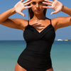 Women Tummy Control One Piece Swimsuit - Push Up Bathing Suit Full Coverage Slimming Swimwear