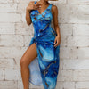 Bathing Suit for Women Swim Dress Tummy Control Swimsuits Two Piece Flowy Tankini with Shorts