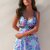 Plus Size Swimdress for Women High Waisted Tummy Control Tankini Bathing Suits Two Piece Swimsuits with Boyshorts
