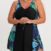 Plus Size Swimsuit for Women Tankini Bathing Suit Tummy Control Swim Dress Two Piece Swimsuits with Shorts