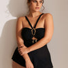 Women's Bandeau Bikini with Skirt - Push Up Strapless Two Piece Swimsuit High Waisted Bathing Suit 2026 Swimwear