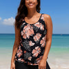 Tankini Swimsuits for Women 2026 Tummy Control Two Piece Bathing Suits with Sporty Pockets Swim Shorts