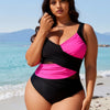 Women's Sexy V Neck Bikini Sets Hollow Out Two Piece Swimsuits Cutout Mid Waist Bathing Suit