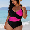 Women's Sexy V Neck Bikini Sets Hollow Out Two Piece Swimsuits Cutout Mid Waist Bathing Suit