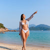 Women's 3 Piece Swimsuit with Cover Up Sexy Triangle Bikini Set Bathing Suit Beach Coverup