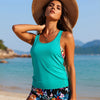 Tankini Swimsuits for Women 2026, Tummy Control Two Piece Bathing Suits, Blouson Tank Tops with Board Shorts