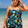 Strapless Tankini Swimsuits for Women 2 Piece Tummy Control High Waisted Bathing Suits Flowy Modest Swim Suit 2026
