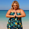 Strapless Tankini Swimsuits for Women 2 Piece Tummy Control High Waisted Bathing Suits Flowy Modest Swim Suit 2026