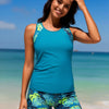 Tankini Swimsuits for Women 2026 Tummy Control Two Piece Bathing Suits with Sporty Pockets Swim Shorts