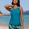 Tankini Swimsuits for Women 2026 Tummy Control Two Piece Bathing Suits with Sporty Pockets Swim Shorts
