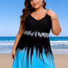 PLUS SIZE Womens Plus Size Swim Dress One Piece Swimsuit Tummy Control Bathing Suit Ruffle Tie Front Ruched Swimdress Swimwear