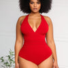 Women's Tummy Control Swimsuit One Piece Slimming Ruched Push Up Bathing Suit Vintage Padded Retro V Neck Swimwear
