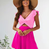 Women's One Piece Swimsuit Ruffle Cutout Swimdress Tummy Control V Neck Wrap Swimwear