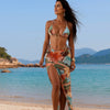 3 Piece Swimsuits for Women Sexy Bikini Sets Bikini Cover Up Sarong Wraps Bathing Suit for Beach Vacation