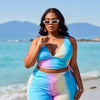 Women's Two Piece Swimsuit with Boy Shorts High Waisted Bikini Sets Sporty Swimming Suits Bathing Suit